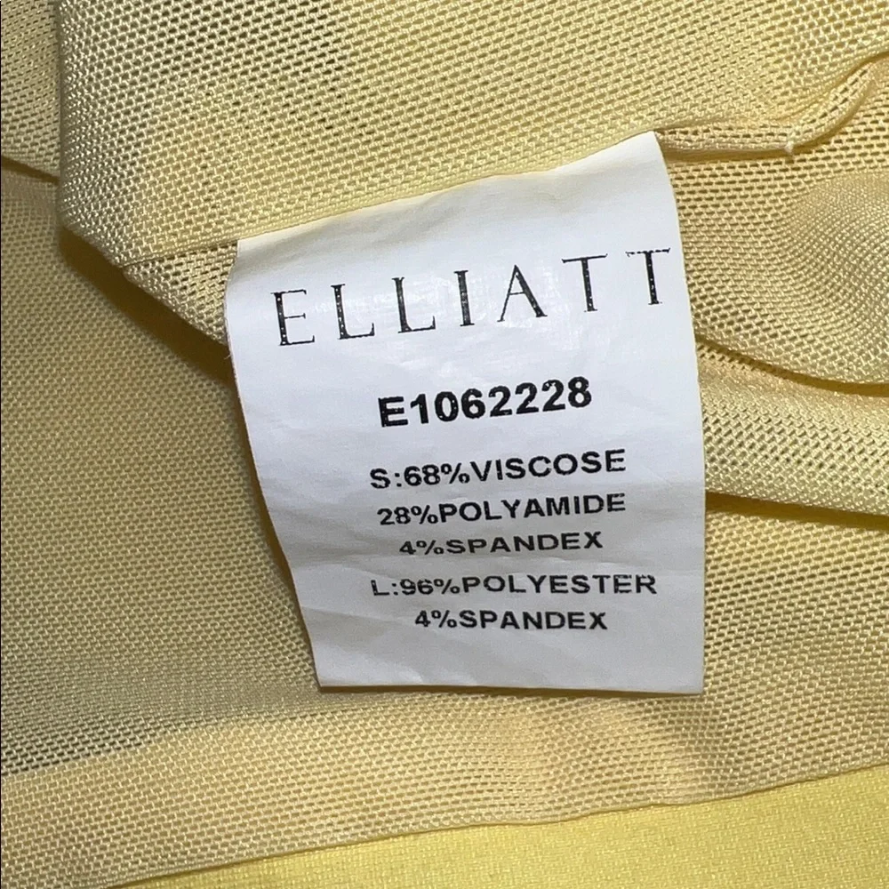 Elliatt Plateau Midi Dress Lemon Yellow Size XS NWT